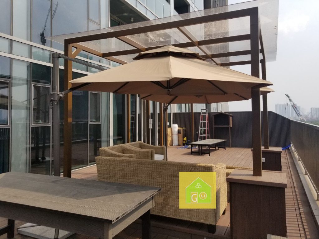 Cập nhật tiến độ giàn hoa sân thượng tại Imperial Q2 5 gian hoa san thuong