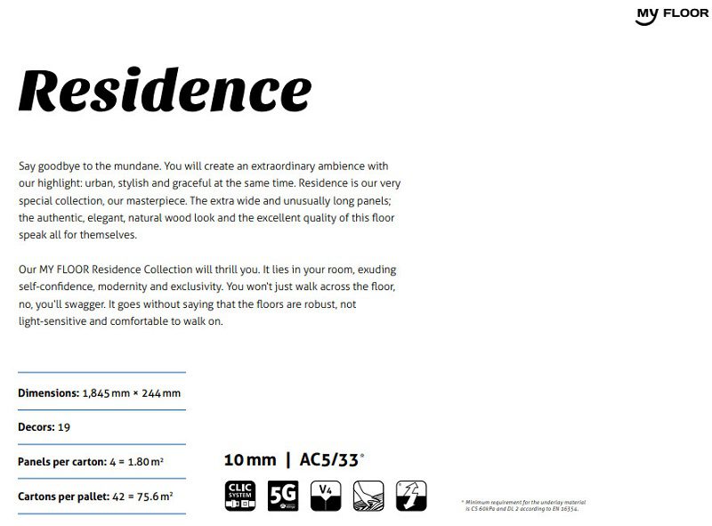 Sàn Gỗ Đức MyFloor Residence 10mm - Đô Thị Cá Tính 33 san go duc my floor residence thong tin 1