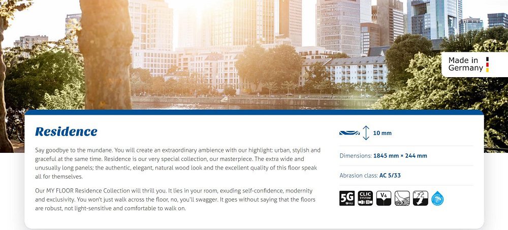 Sàn Gỗ Đức MyFloor Residence 10mm - Đô Thị Cá Tính 32 san go duc my floor residence