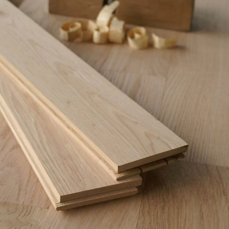Thanh sàn gỗ tự nhiên thô với vân gỗ nguyên bản